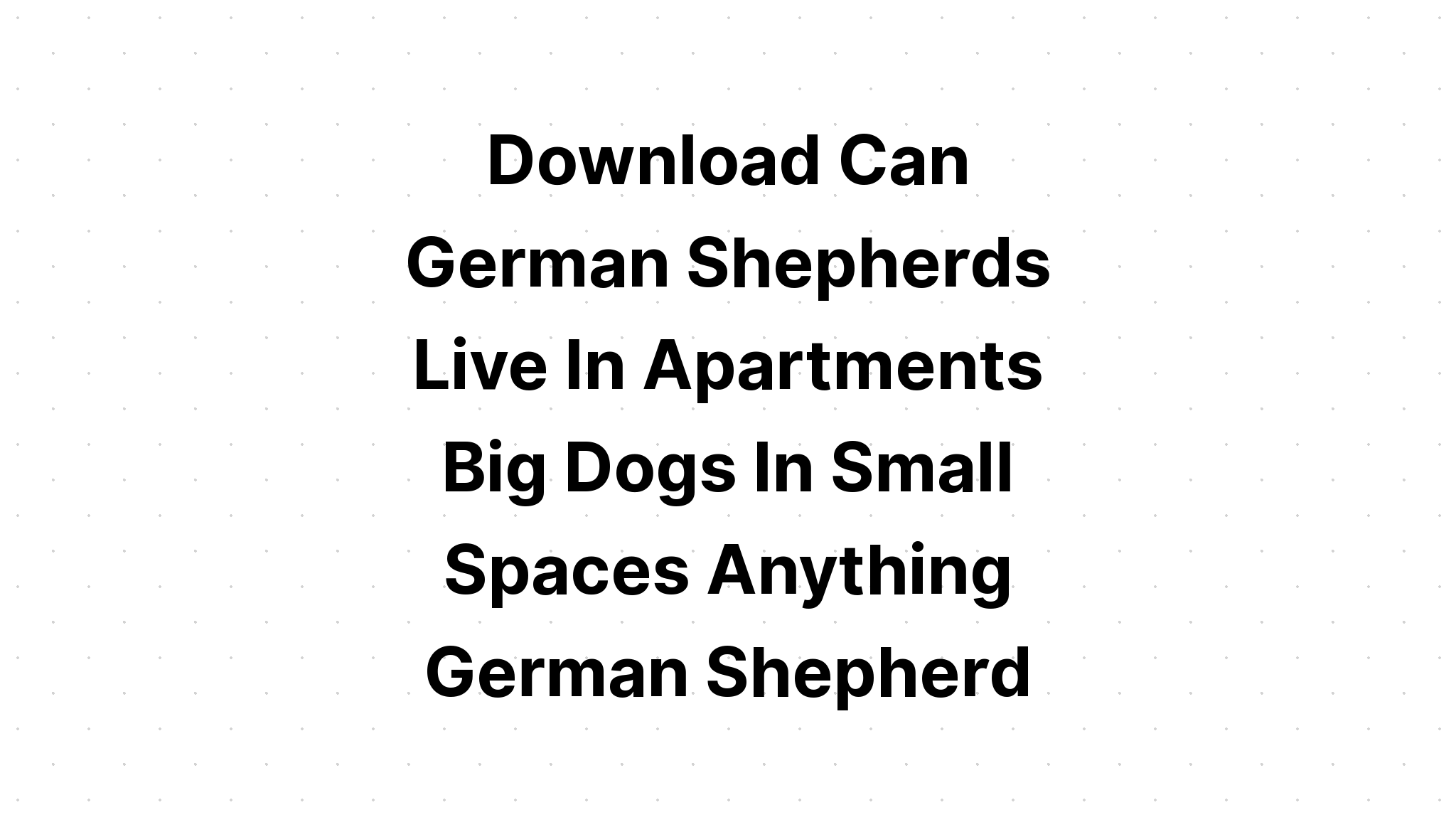 Download German Shepherd Dog Training Commands SVG File